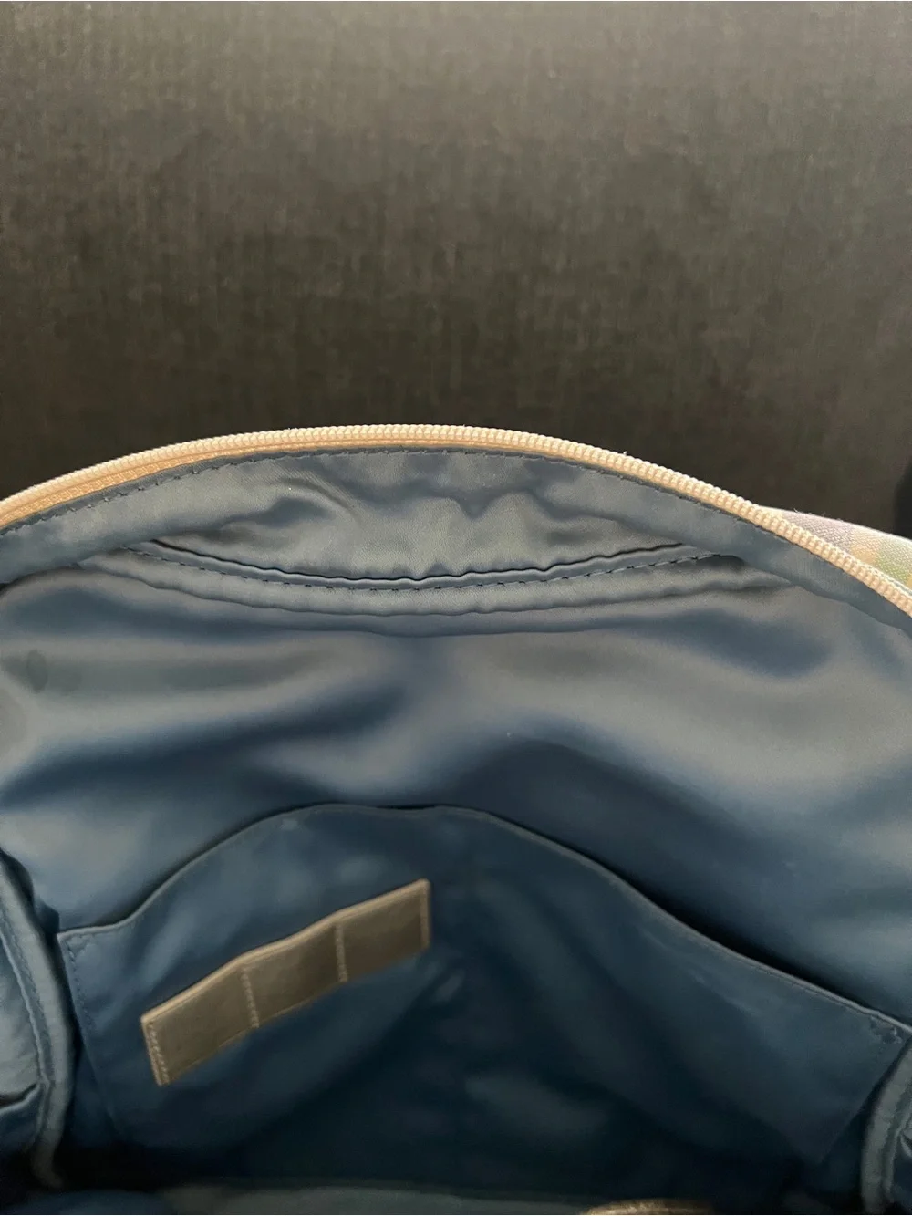 Coach Pink Green Plaid Signature Backpack with Wallet - Picture 11 of 11